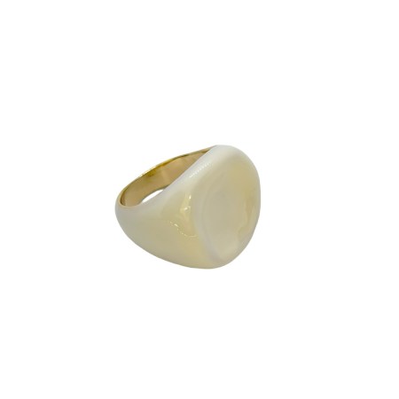 ring metallic with white smalto2